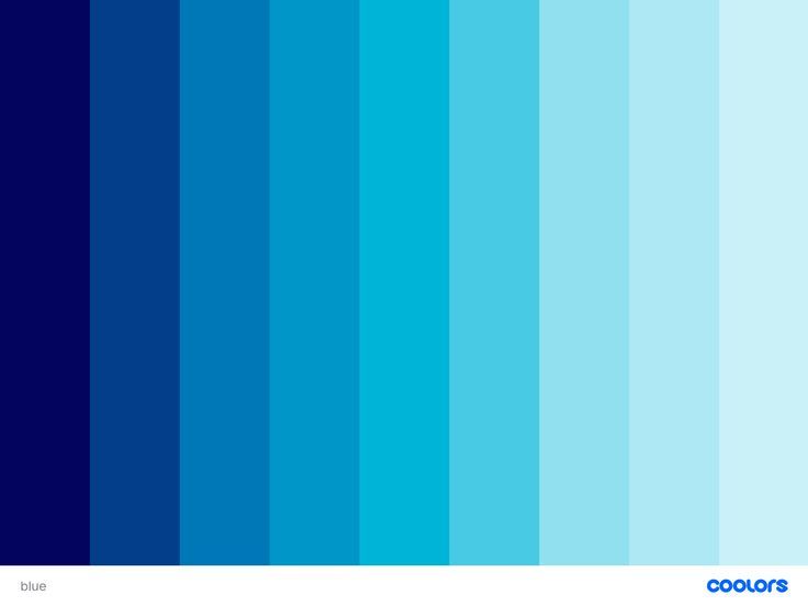 an image of blue and white colors in the same color scheme, as well as different shades