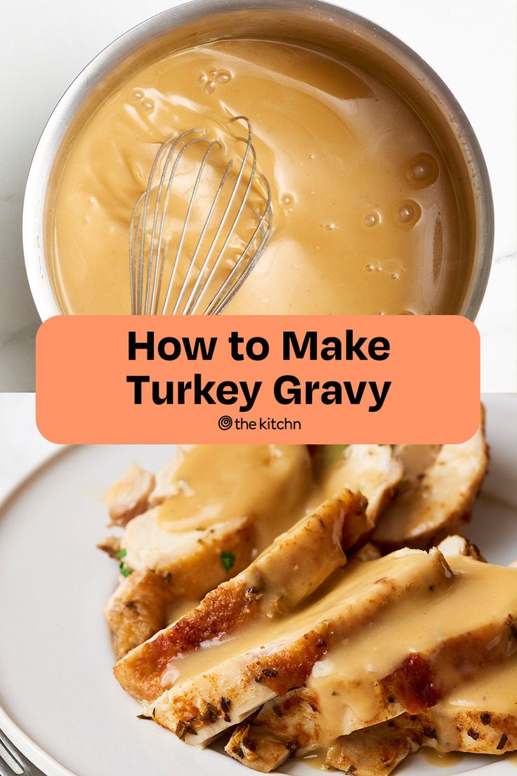 how to make turkey gravy on a white plate