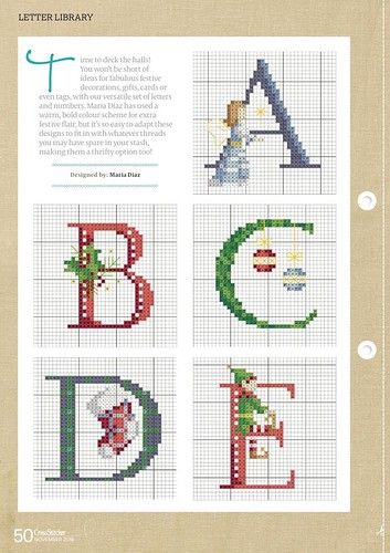 cross stitch alphabets with the letter d in each one, including letters and numbers