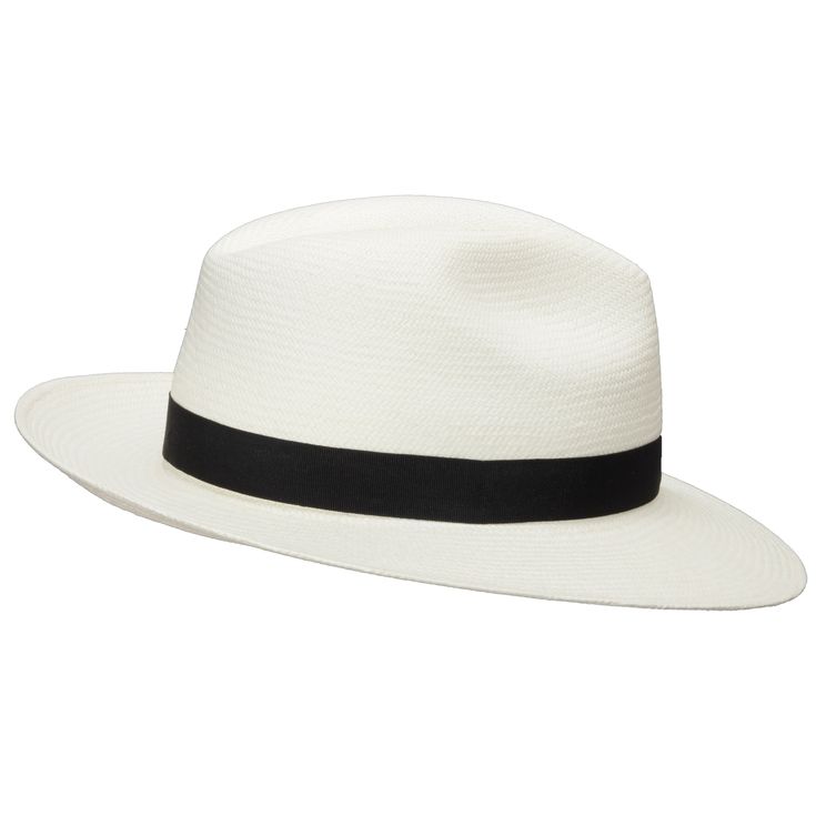 �↑ Click above to watch the video! ↑ Authentic Classic is a classic fedora with a reinforced hand-blocked center dent crown that features a medium snap brim, a simple black grosgrain hatband, and a smooth twill sweatband. The brim is reinforced to hold its shape. This item is a genuine Panama Hat handwoven in Ecuador. Material: 100% Toquilla StrawBrim: 3 inchesCrown: 4 1/8" center dentHatband: 1 1/2" grosgrainClimate: Sun Handwoven in Ecuador. Hand-finished in the US. Measurements are approximate Straw Panama Hat, Sunny Vacation, Types Of Hats, Hat Boxes, Quality Hats, Cool Hats, Felt Hat, Hat Band, Hat Making