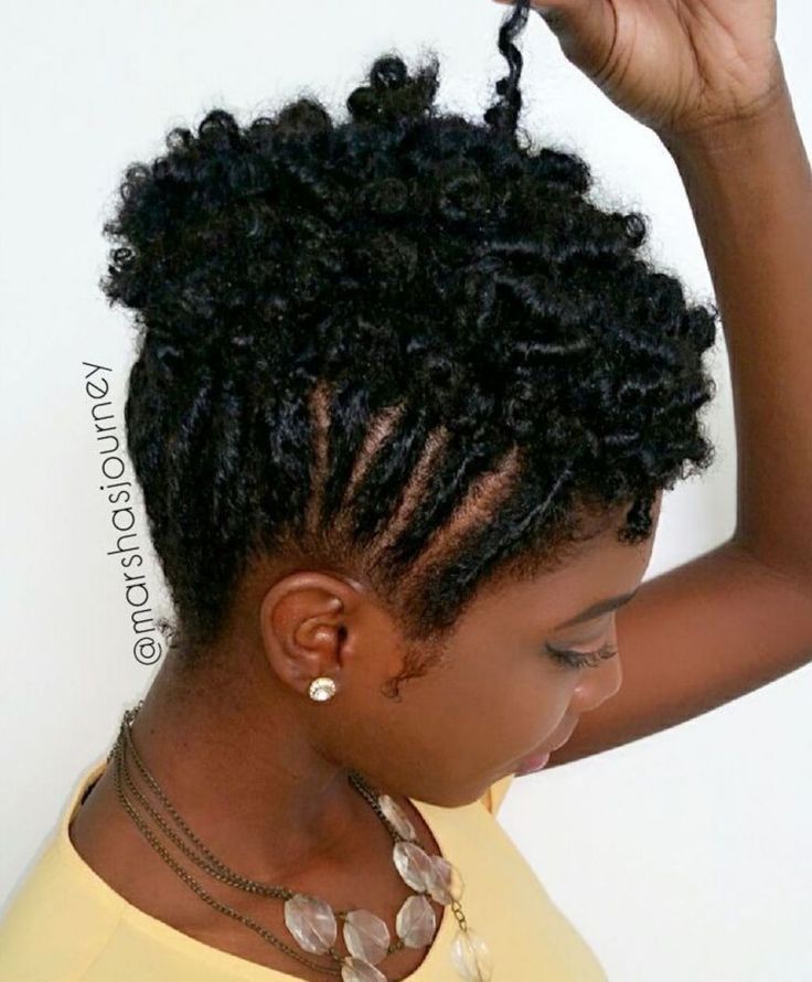 75 Most Inspiring Natural Hairstyles for Short Hair Mohawk Updo, Flat Twist Hairstyles, Cabello Afro Natural, Easy Updo, Twisted Hair, Natural Hair Twists, Hair Twist Styles, Flat Twist, 4c Hair