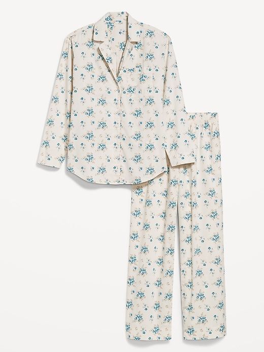 Light blue floral, medium Daywear Sets With Pockets And Long Sleeves, Button-up Sleepwear With Pockets For Loungewear, Spring Long Sleeve Sleepwear With Pockets, Long Sleeve Sleepwear With Pockets For Spring, Fall Loungewear Button-up Sets, Fall Loungewear Sets With Button-up, Spring Button-up Sleepwear With Pockets, Spring Collared Sleepwear With Pockets, Collared Sleepwear With Pockets For Spring