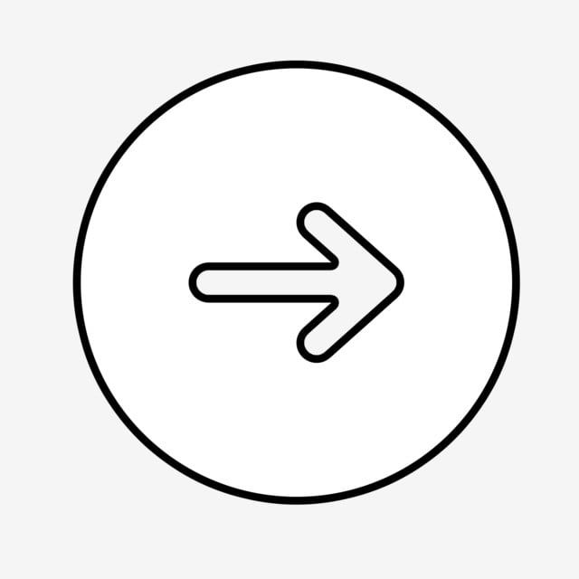 an arrow pointing to the right in a circle