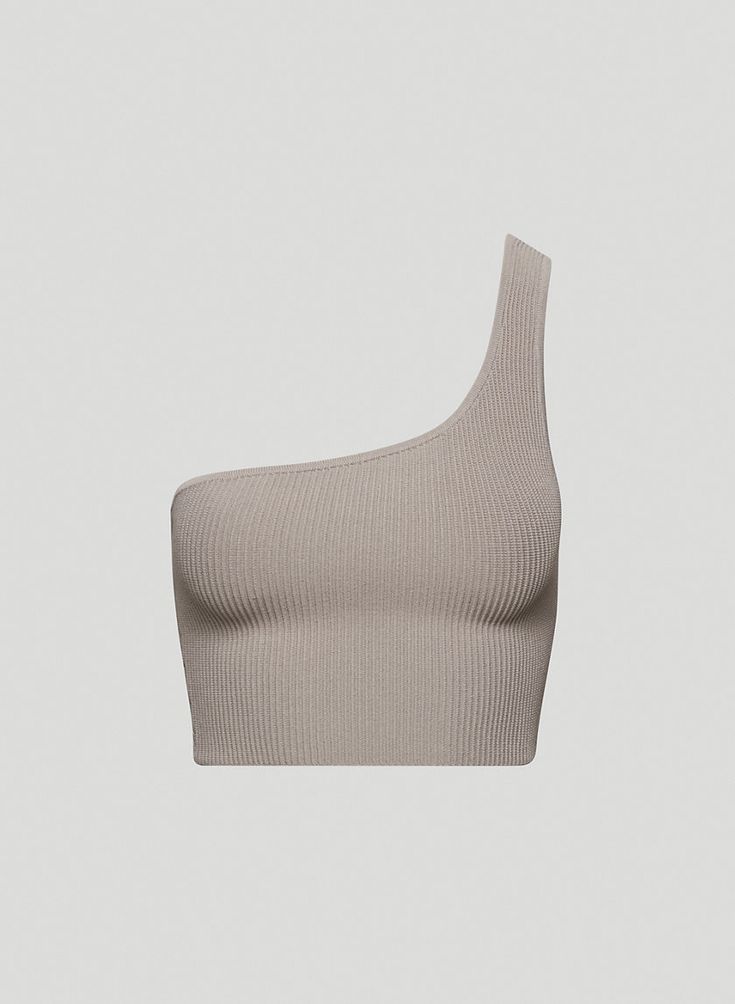 SCULPT KNIT ONE-SHOULDER CROPPED TANK | Aritzia Knit Clothing, Looks Party, Best Doctors, Looks Chic, Top For Women, One Shoulder Tops, Dream Clothes, Amazon Finds, Outfits Ideas