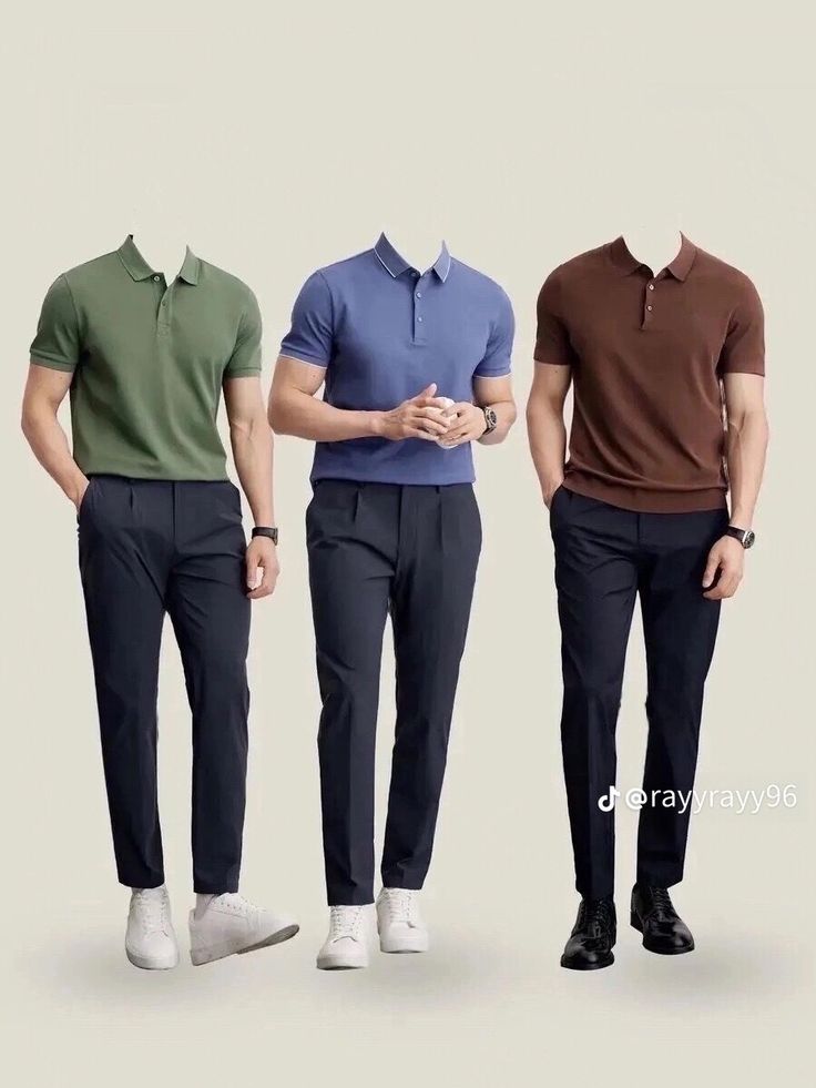 Outfit Trabajo, Outfits Quotes, Guys Fashion Casual, Mens Smart Casual Outfits, Polo Shirt Outfits, Mens Business Casual Outfits, Herren Style, Minimalist Fashion Men, Classy Outfits Men