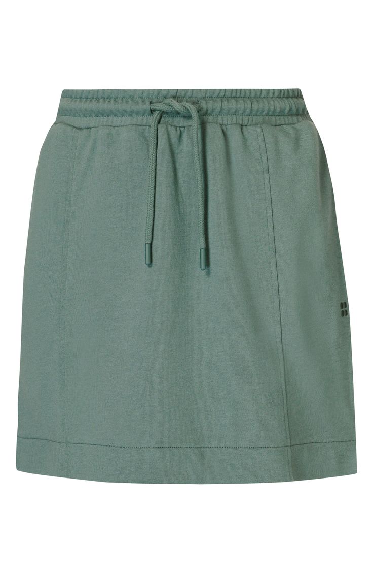 Cut from an ultrasoft organic-cotton blend, this drawstring skirt with handy pockets is too cute and comfy to reserve for just before or after your workout. 16" length (size Medium) Elastic/drawstring waist Side-seam pockets 50% organic cotton, 50% modal Machine wash, tumble dry Made in Turkey Cool Forest, Drawstring Skirt, Sweaty Betty, Too Cute, Forest Green, Drawstring Waist, Organic Cotton, Cotton Blend, Nordstrom