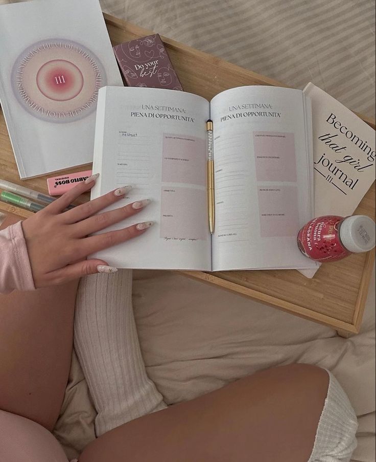 Journaling aesthetic journaling vibes that girl To Do List Notebook, List Notebook, Calendar Organization, Life Vision Board, Schedule Planner, Healthy Lifestyle Inspiration, Dream Board, Study Motivation, Best Self