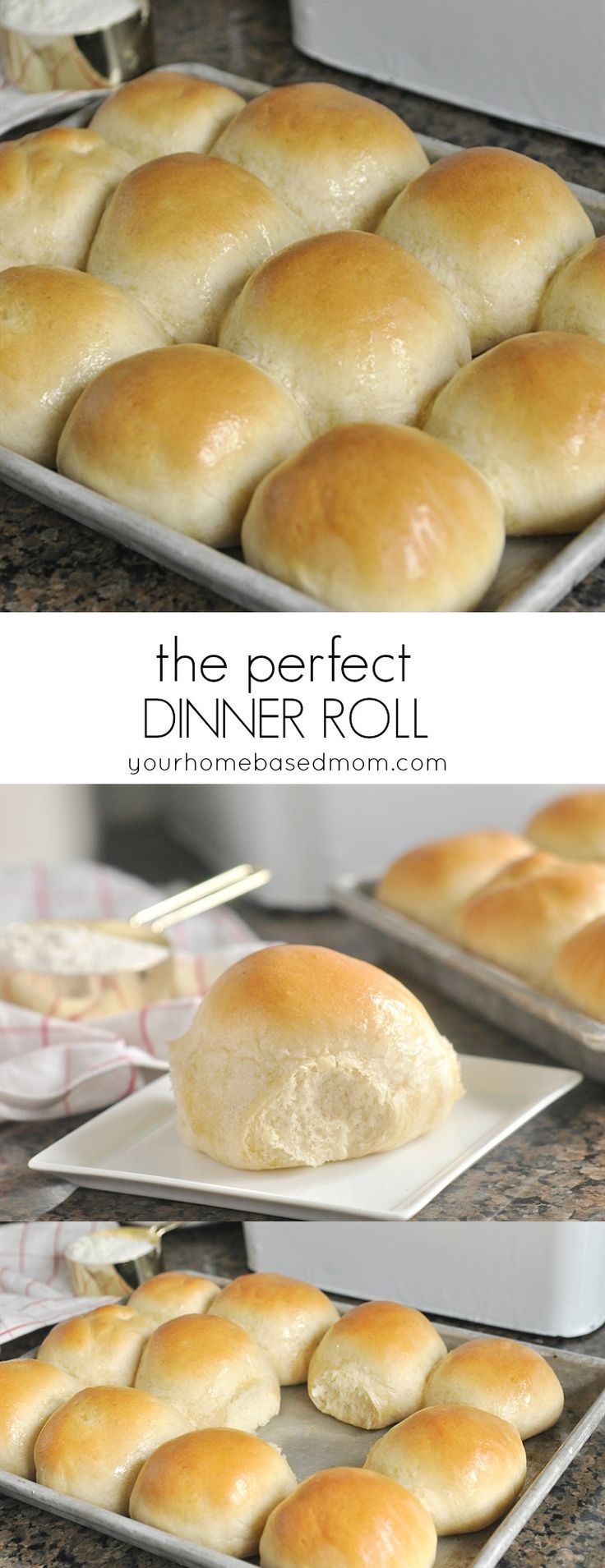 bread rolls being baked in the oven and ready to be served for dinner roll recipe