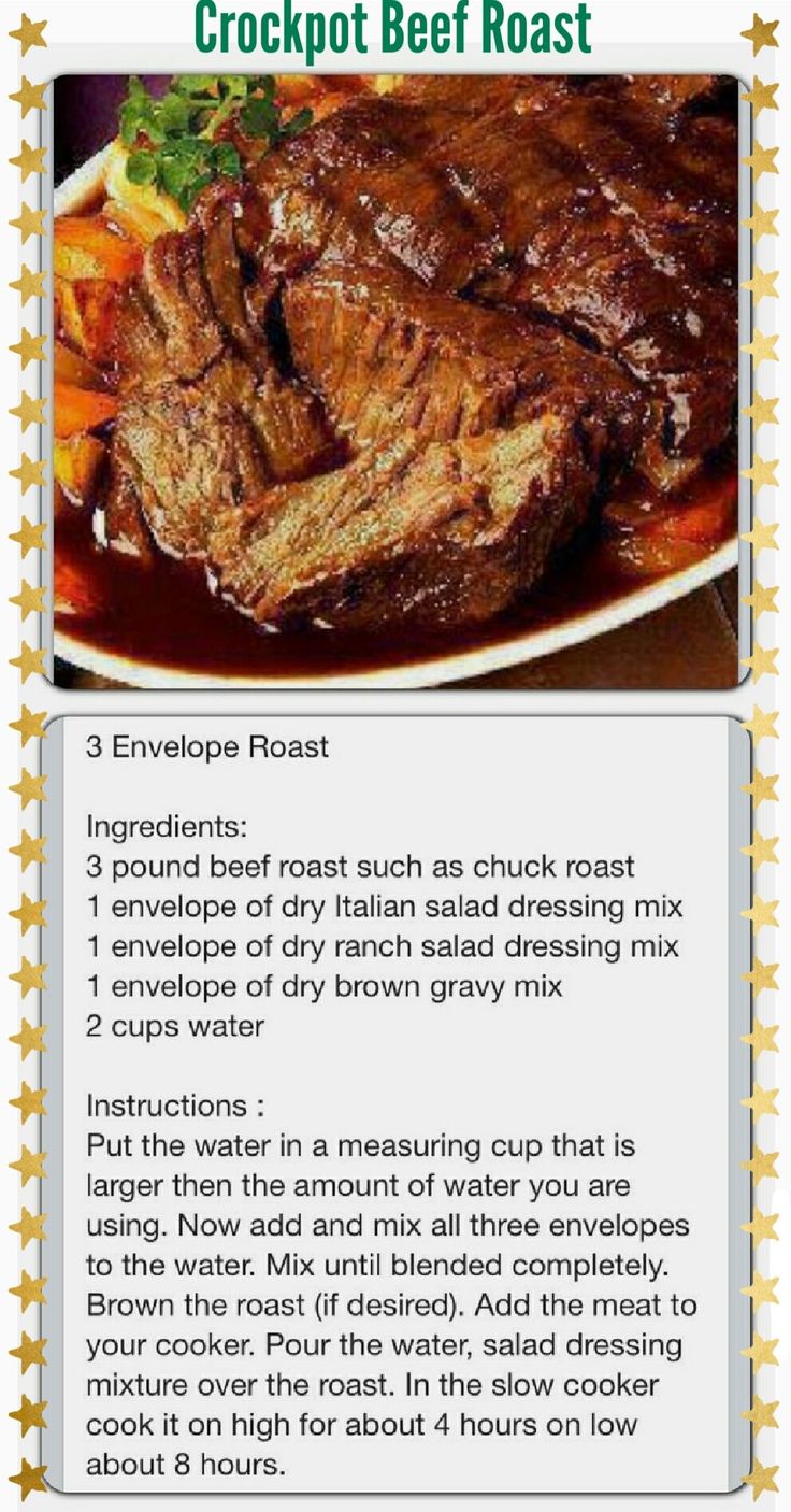 the recipe for roast beef is shown in this screenshote, which shows how to cook