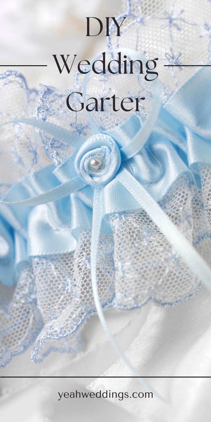 DIY Wedding Garter Wedding Garters Ideas, Diy Bridal Garter, Diy Wedding Garter How To Make, Bride Garter Diy, How To Sew A Garter Diy Wedding, Wedding Garter Diy, Diy Garter, Wedding Garder, Blue Garter Wedding