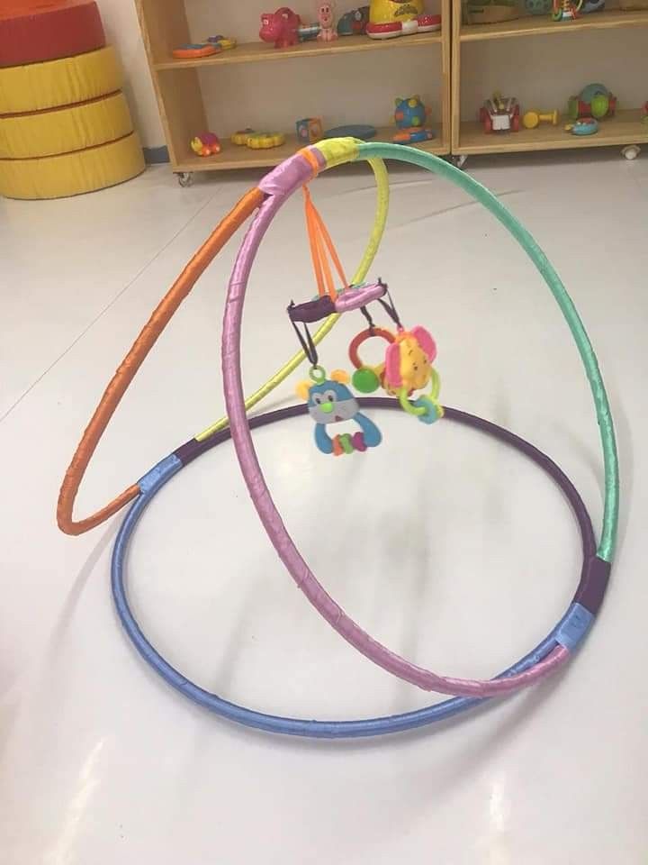 an infant's toy in the middle of a room