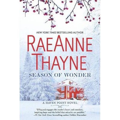 the book cover for season of wonder by raeanne thayne, featuring an image of