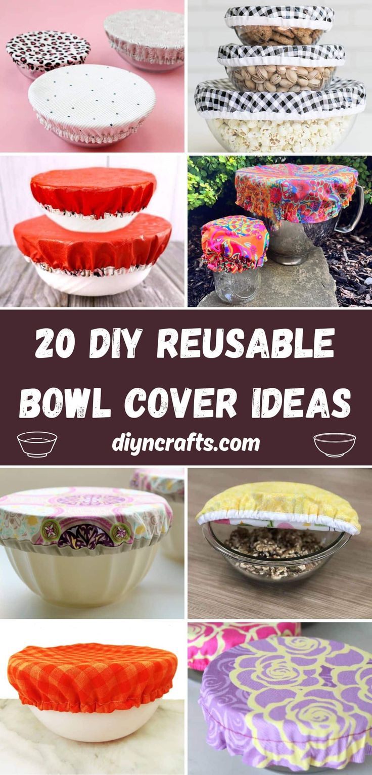 20 diy reusable bowl cover ideas that are easy to make and great for decorating