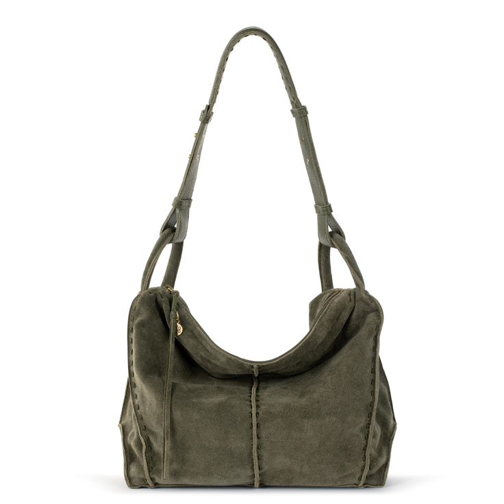 The Sak Los Feliz Slouchy Hobo  - |Suede - Moss Suede| Autumnal Clothes, No More Parties In La, Slouchy Purse, Slouchy Hobo Bag, Body Board, Weekend Style, The Sak, Curated Gifts, Gold Medal