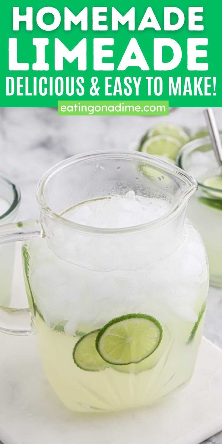 a pitcher filled with lemonade and cucumber slices