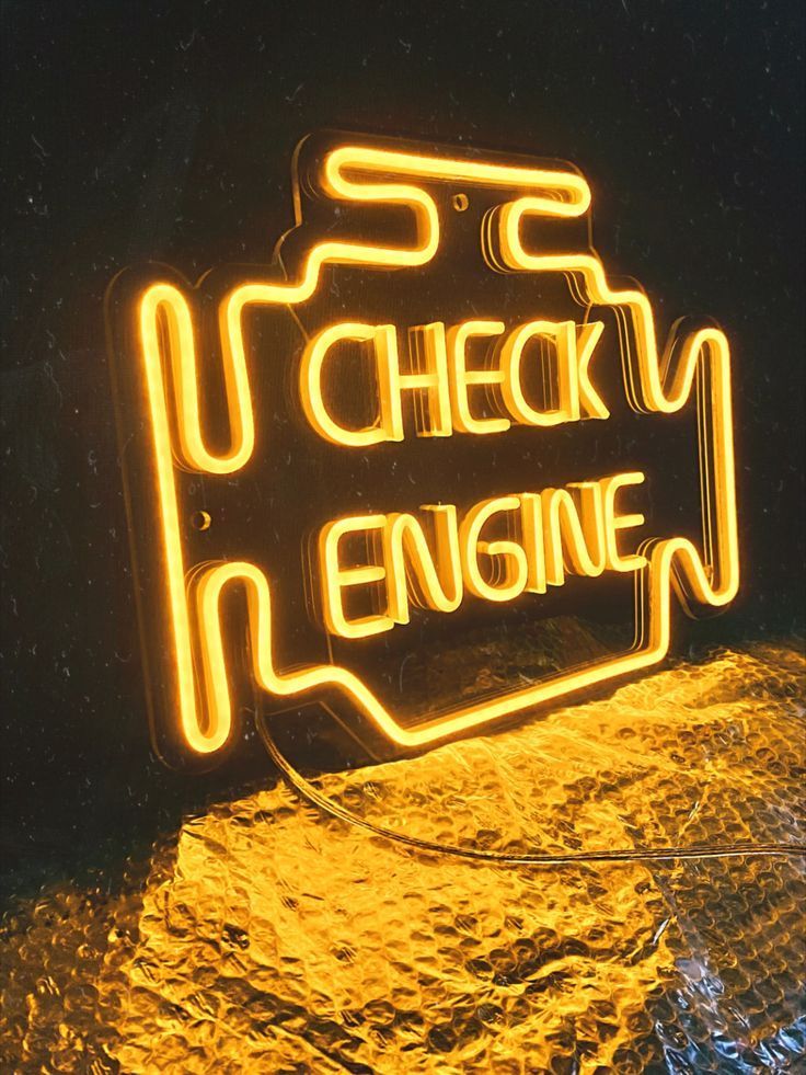 Check Engine LED Neon Sign | Car Check Engine Light Sign | Auto Shop Signage | Gift For Dad | Gifts for car guys Mechanics Aesthetic, Car Room Decor, Cool Garages, Mechanic Shop, Shop Signage, Auto Shop, Cars Room, Mechanic Garage, Check Engine Light