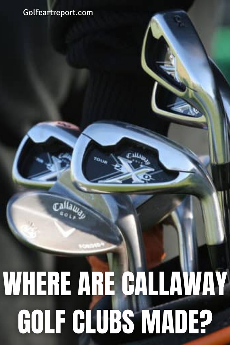 there are several golf clubs that have been made in the same style and color as each other