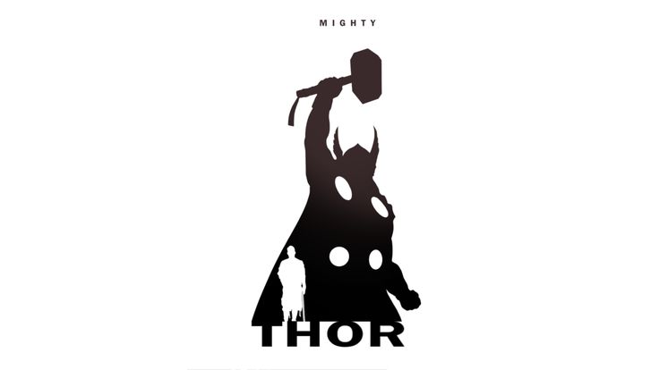 the movie poster for thor, which features an image of a man holding a hammer