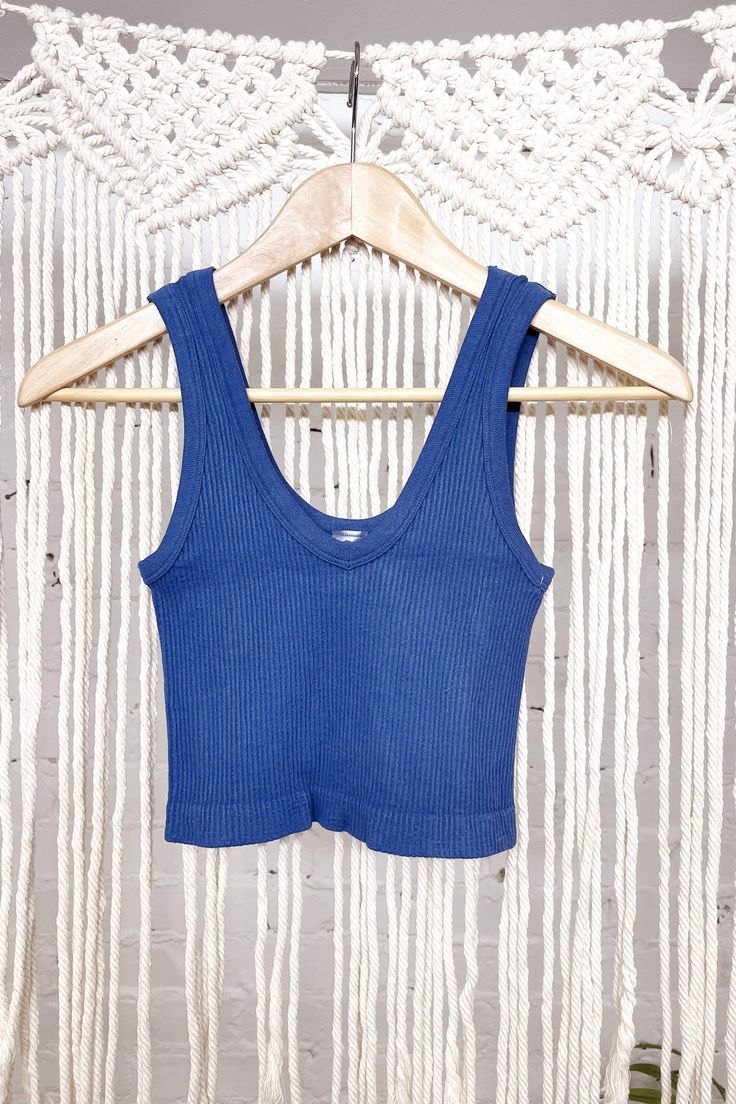 Everyday Tank – Gold Dogs Basics Outfit, Ideas Clothes, Basic Outfits, Layering Pieces, Dusty Blue, Cute Tops, Dream Wardrobe, Stretchy Fabric, Cobalt Blue