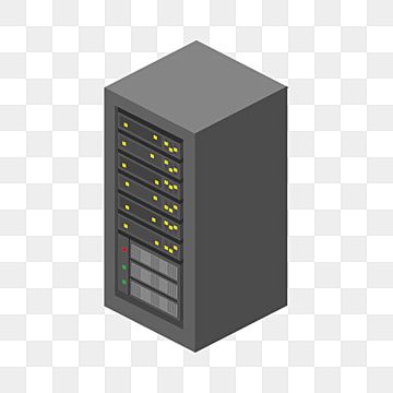 an image of a server with yellow lights on it's front and back sides