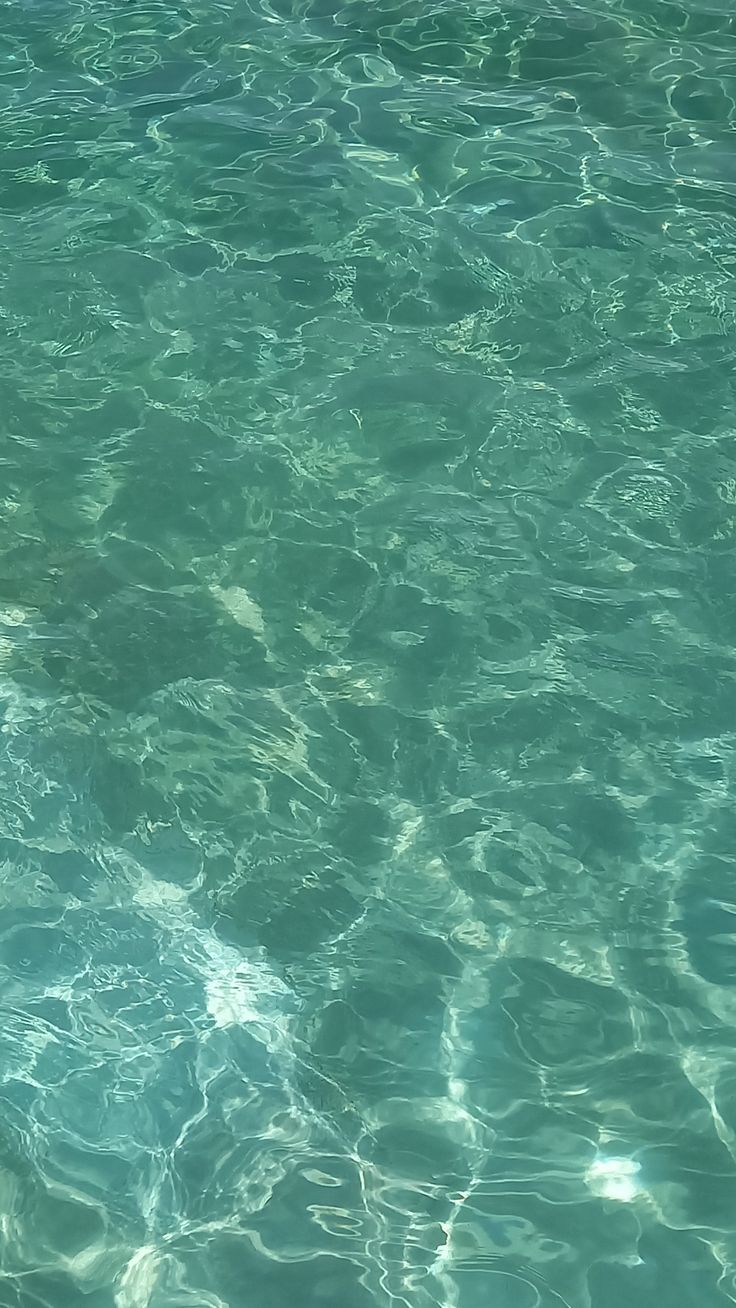 the water is so clear that it appears to be crystal blue and has little ripples