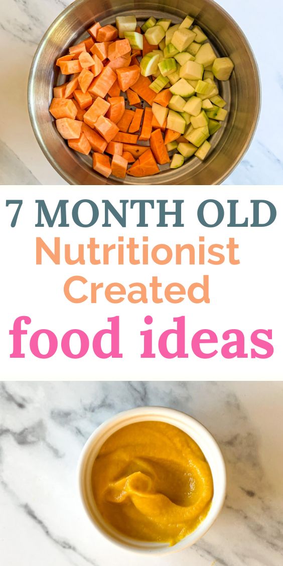 the 7 month old nutritionist created food ideas