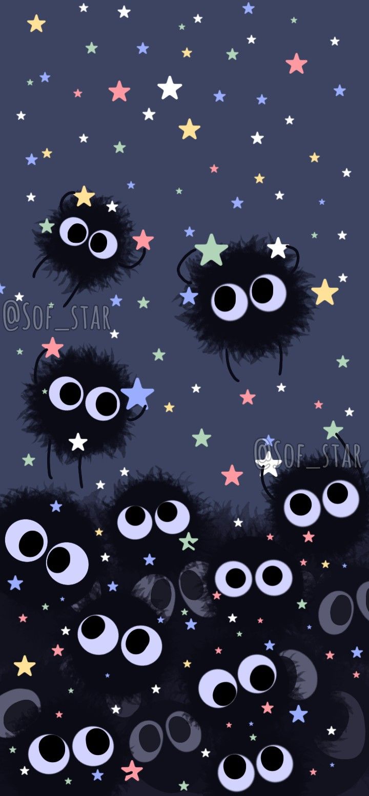 an image of some cartoon eyes and stars