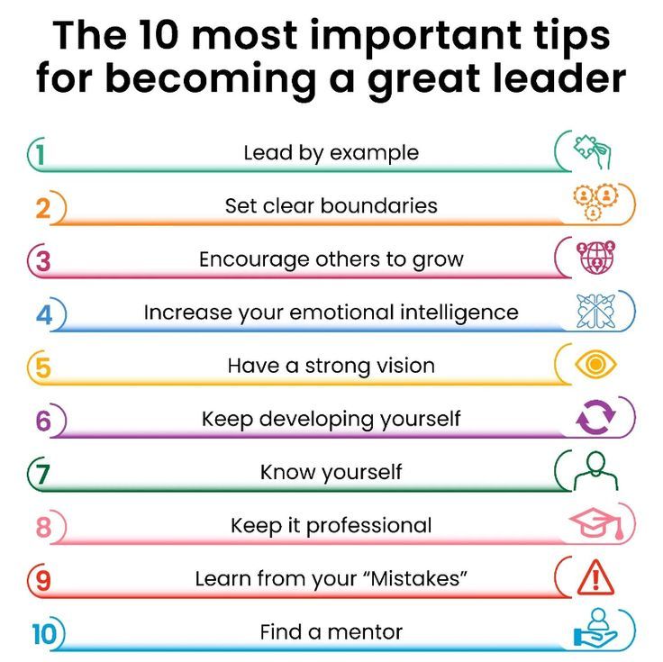 the ten most important tips for becoming a great leader