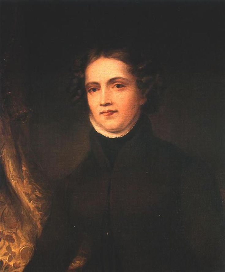 an oil painting of a man in black