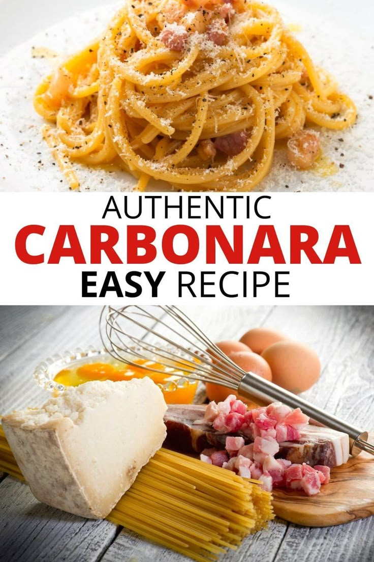 an image of authentic carbonara easy recipe