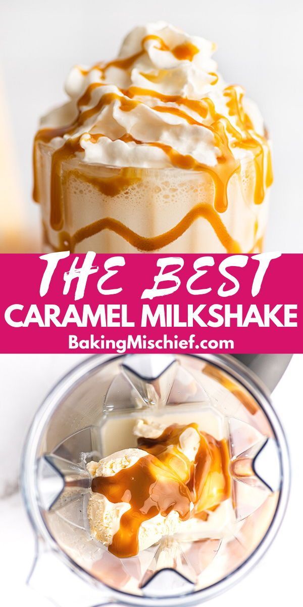 the best caramel milkshake recipe is made with only 3 ingredients and it's ready to be eaten