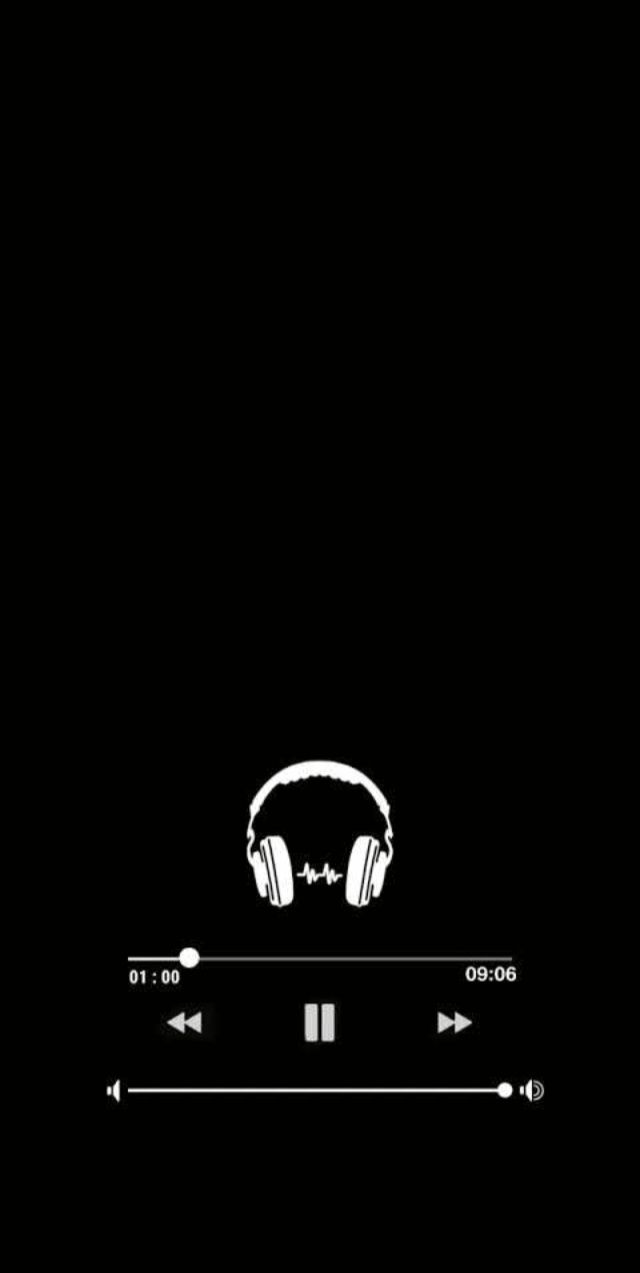 headphones and music equalizer on black background