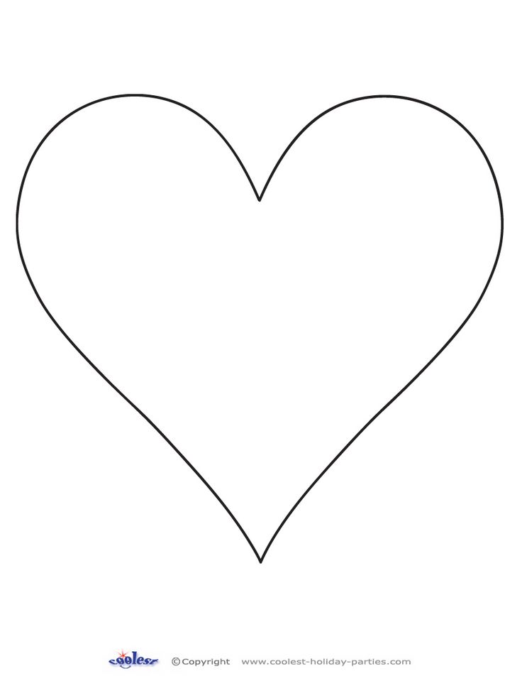 the outline of a heart for valentine's day, with one side cut out