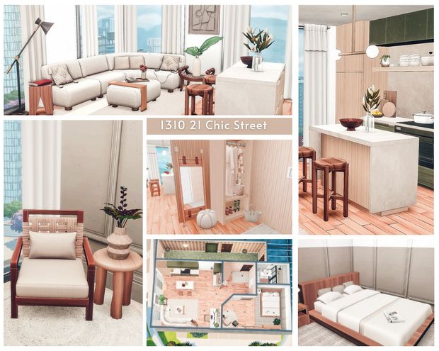 a collage of photos showing different rooms and furniture in various stages of being furnished