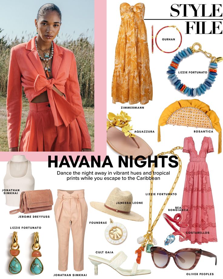 Havana Nights x Style File Havana Nights Attire, Tropical Cocktail Party, Havana Theme Party, Cuba Party, Havana Theme, Havana Nights Party Theme, Havana Nights Theme, Havana Nights Dress, Salsa Night