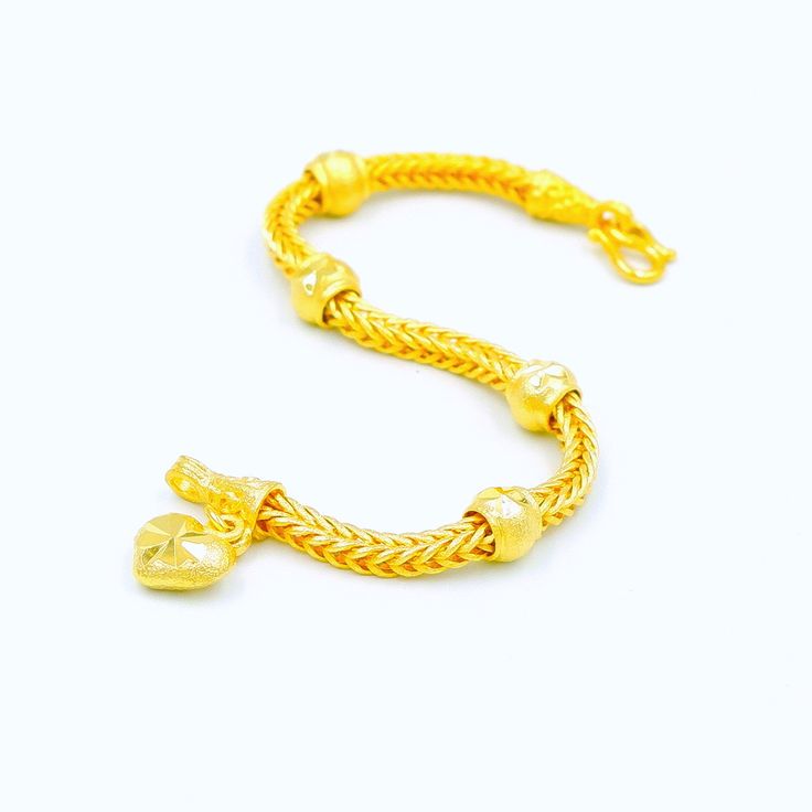 This Shop has a Special Free Gift (Chain) for Every Order. 😊🙏 Item: 1 x Bracelet For: Women Type: GOLD PLATED over Brass, Nickel free Gold Purity: 96.5% Surface: Sand matted Length: ~ 6 inches Width: ~ 3.4 mm Weight: ~ 13 g Color: Yellow Gold (slightly +/- from photo) Handmade from Thailand. Thai gold plating technic really solid and stunning look. Rewarding your life from hard working, match up your dress, bridesmaid wedding engagement or a gift to someone special for you. The Craftsmanship o 22k Yellow Gold Bracelets For Anniversary, Traditional Yellow Gold Bracelets For Anniversary, Traditional Yellow Gold Anniversary Bracelet, Gold Plated Yellow Gold Charm Bracelet For Wedding, Traditional 22k Gold Chain Bracelet Gift, Gold Plated Heart Bangle Bracelet, Gold-plated Heart Bangle Bracelet, Traditional Gold Plated Chain Bracelet As Gift, Traditional Gold Bracelets For Anniversary