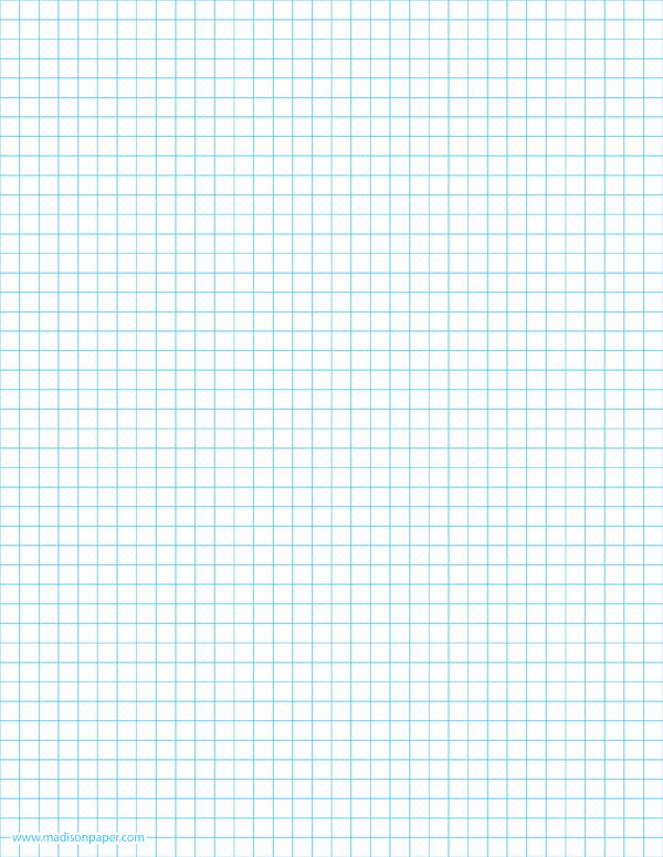 a blue and white graph paper with lines on it