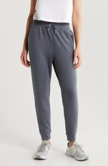 A comfy drawstring waist tops these lightweight and supersoft brushed-fleece joggers that you won't ever want to take off. 26 1/2" inseam Elastic/drawstring waist Front slant pockets Ribbed cuffs UPF 50+ sun protection 67% viscose, 29% polyester, 4% spandex Machine wash, line dry Imported Storm Clouds, Fleece Joggers, Upf 50, Bottoms Pants, Drawstring Waist, Sun Protection, Womens Bottoms, Top Brands, Nordstrom