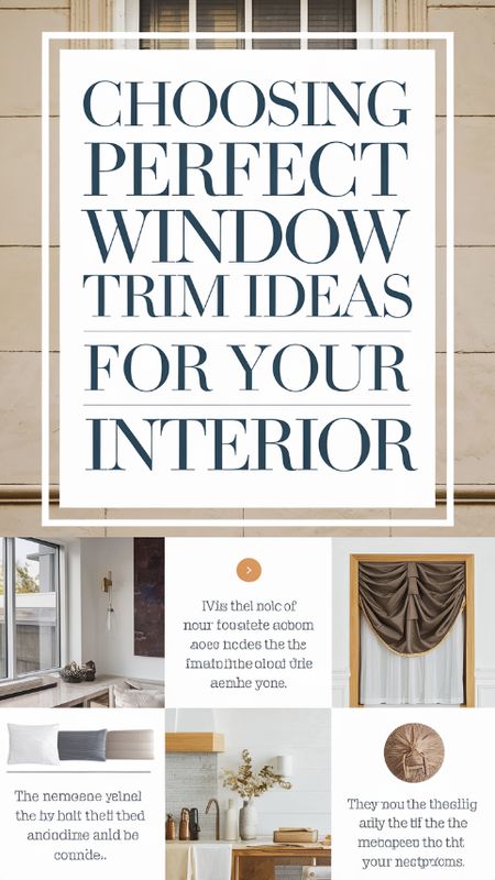 Choosing Perfect Window Trim Ideas for Your Interior Types Of Window Trim Interior, Trim Around Doors And Windows, Window Moldings And Trim, Shaker Style Trim Moldings Window Casing, Window Frame Molding, Contrast Trim Windows, Window Casings Interior, Interior Door Trim Styles, Modern Window Casing Ideas Interior Trim