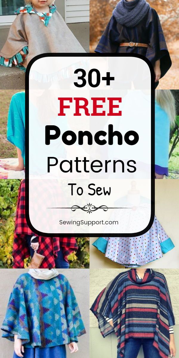 free poncho patterns to sew