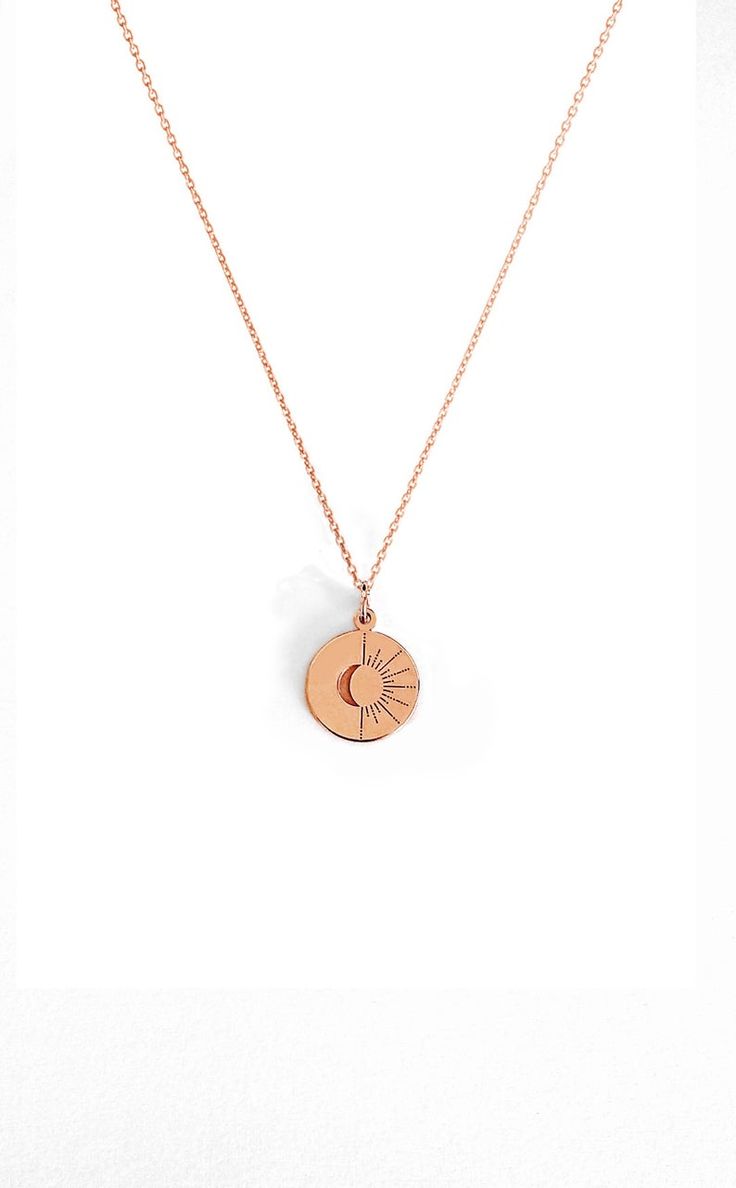 14K Delicate Sun and Moon Necklace Layering Solid Gold | Etsy Round Adjustable Necklace With Sun And Moon Design, Adjustable Round Sun And Moon Design Necklace, Rose Gold Celestial Necklace With Moon Phase, Dainty Sun And Moon Round Pendant Necklace, Dainty Sun And Moon Design Round Pendant Necklace, Celestial Rose Gold Necklace With Moon Phase, Everyday Adjustable Sun And Moon Design Necklace, Minimalist Sun And Moon Necklace As Gift, Minimalist Sun And Moon Design Necklace As Gift