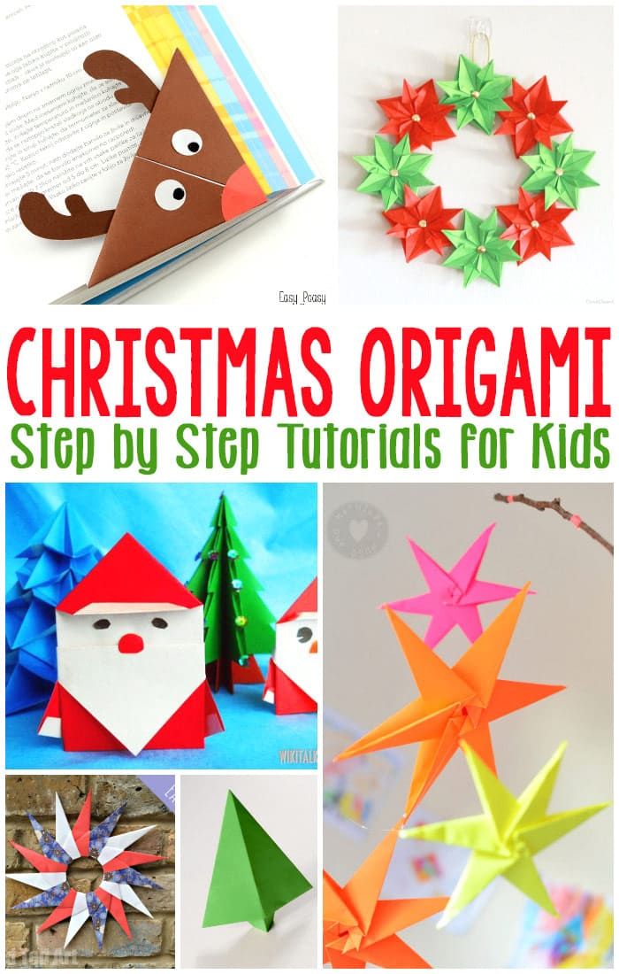 christmas origami step by step instructions for kids to make and sell at the store