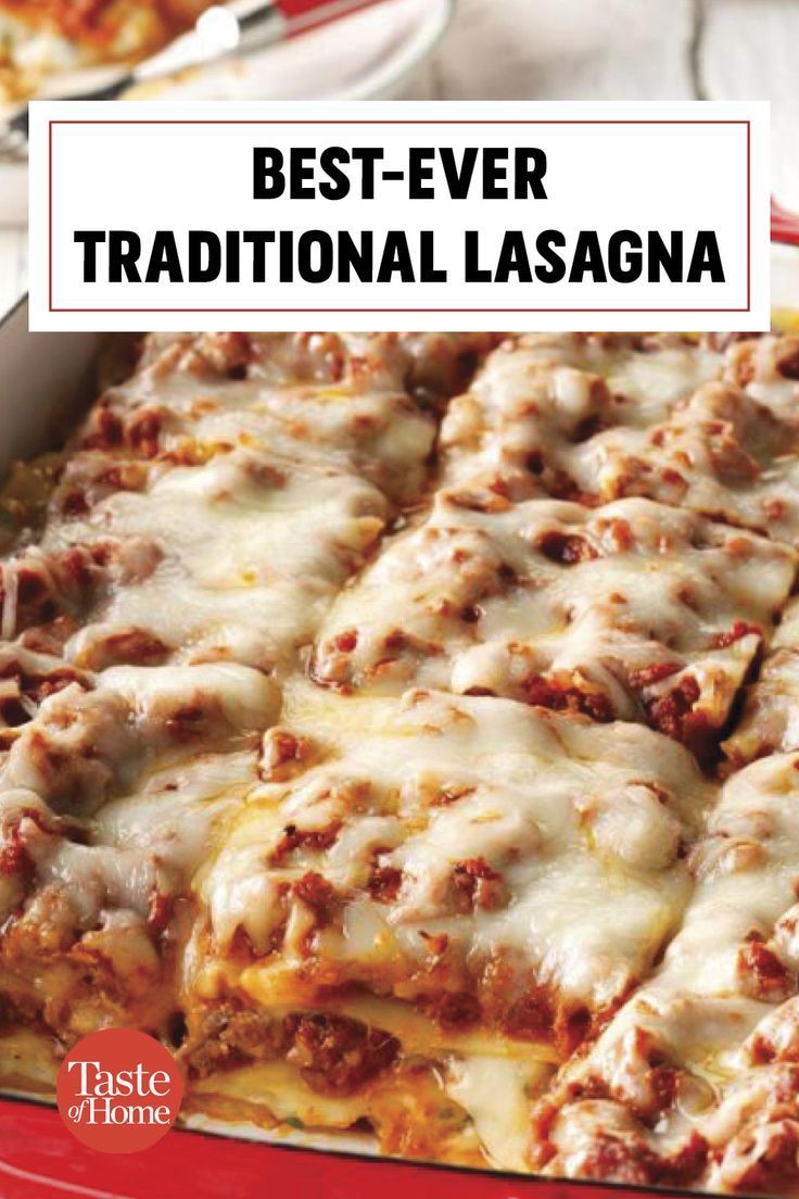 the best ever traditional lasagna recipe