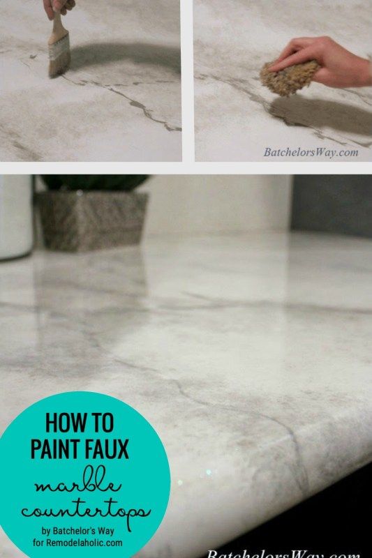 how to paint faux marble countertops with pictures and instructions for painting the counter top