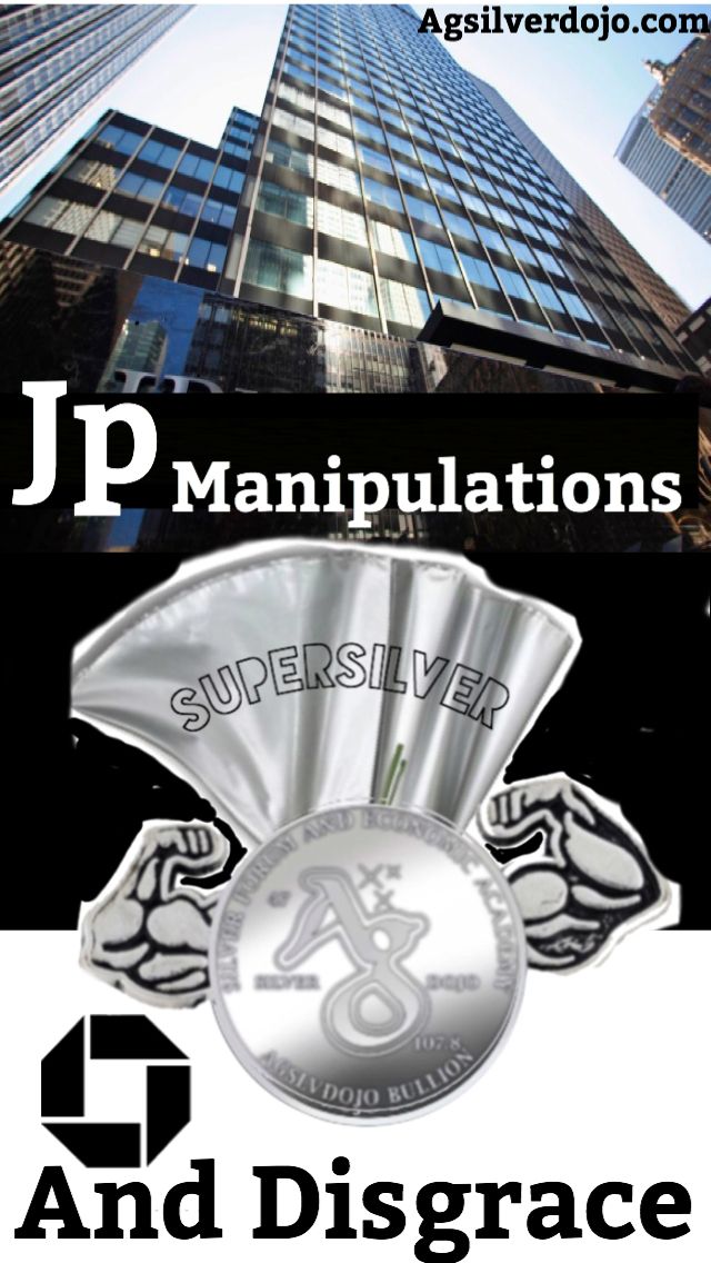 an advertisement for the j p manipulations silver and disgrace logo