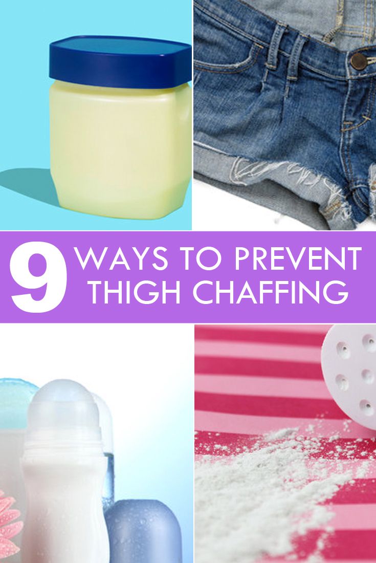 9 Ways to Prevent Thigh Chaffing How To Stop Chaffing, Chafing Remedies, Thigh Chaffing, Inner Thigh Chafing, Thigh Rub, Thigh Chafing, Chub Rub, Everyday Hacks, Inner Thigh