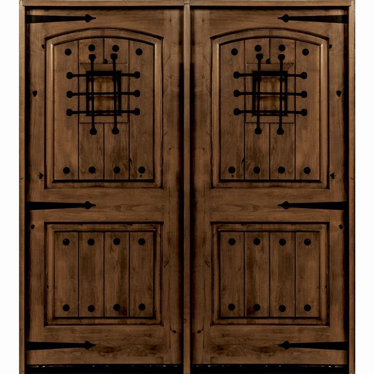 an image of two wooden doors