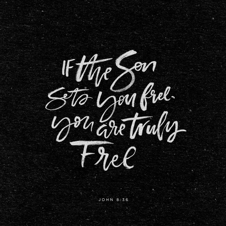 a black and white quote with the words if the son sits you free, you are truly free