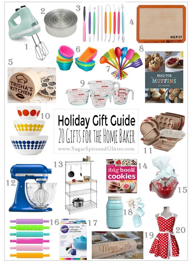 the holiday gift guide for the home baker is featured in this post - it - yourself poster