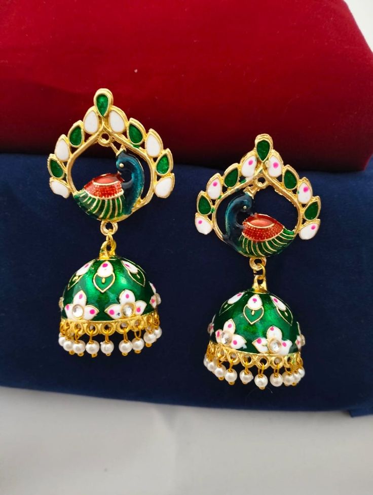 Indian earrings for women stylish latest party wear earrings mother's day weekend gift best collection Mothers Day Weekend, Indian Earrings, Jhumka Earrings, Stylish Women, Party Wear, Women's Earrings, Jewelry Earrings Dangle, Dangle Drop Earrings, Dangle Earrings